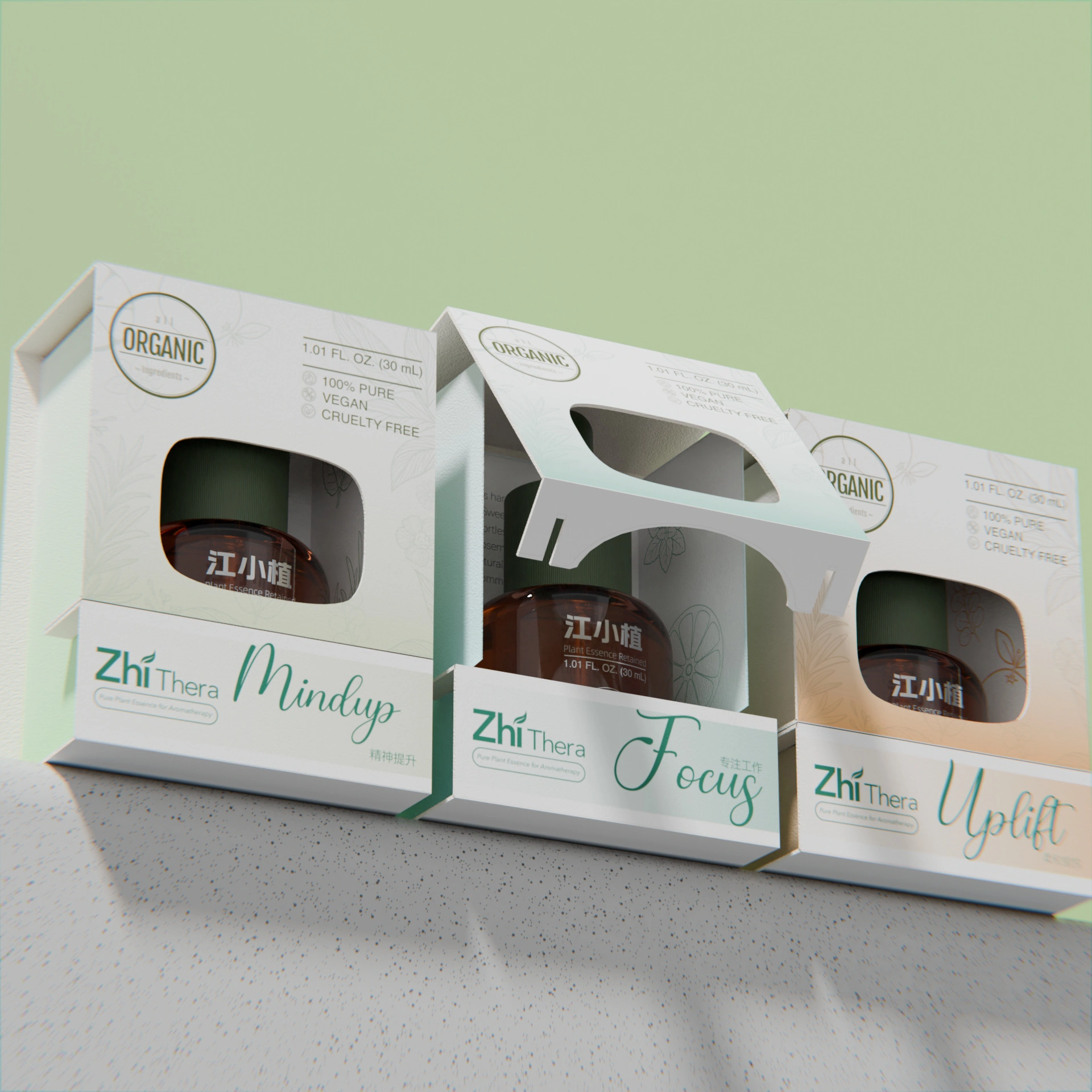 Zhi Thera Smart Portable Aromatherapy Ultrasonic Diffuser – 3500mAh LED Rechargeable Essential Oil Diffuser (Refillable Cartridge Sold Separately)